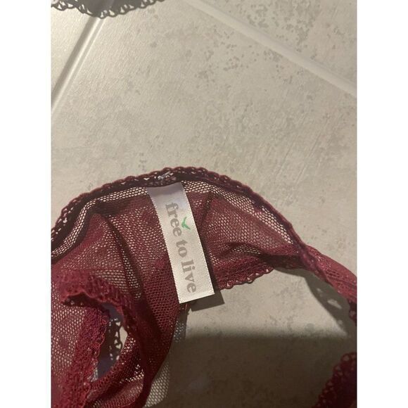 Free To Live Womens Multicolor Lace Stretch Thong Panties Size Medium Lot Of 6 - Picture 2 of 10